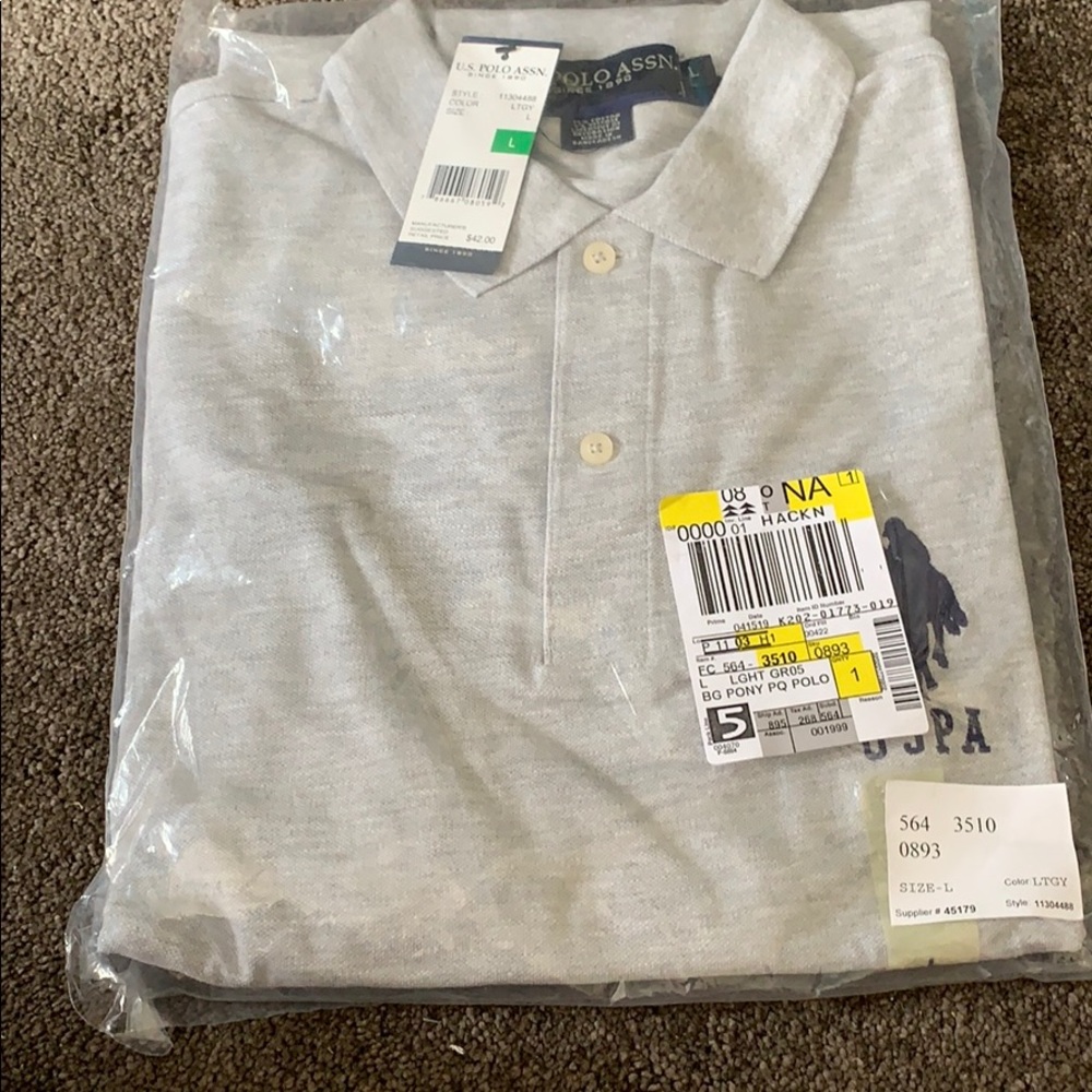 Grey Polo Pull Over